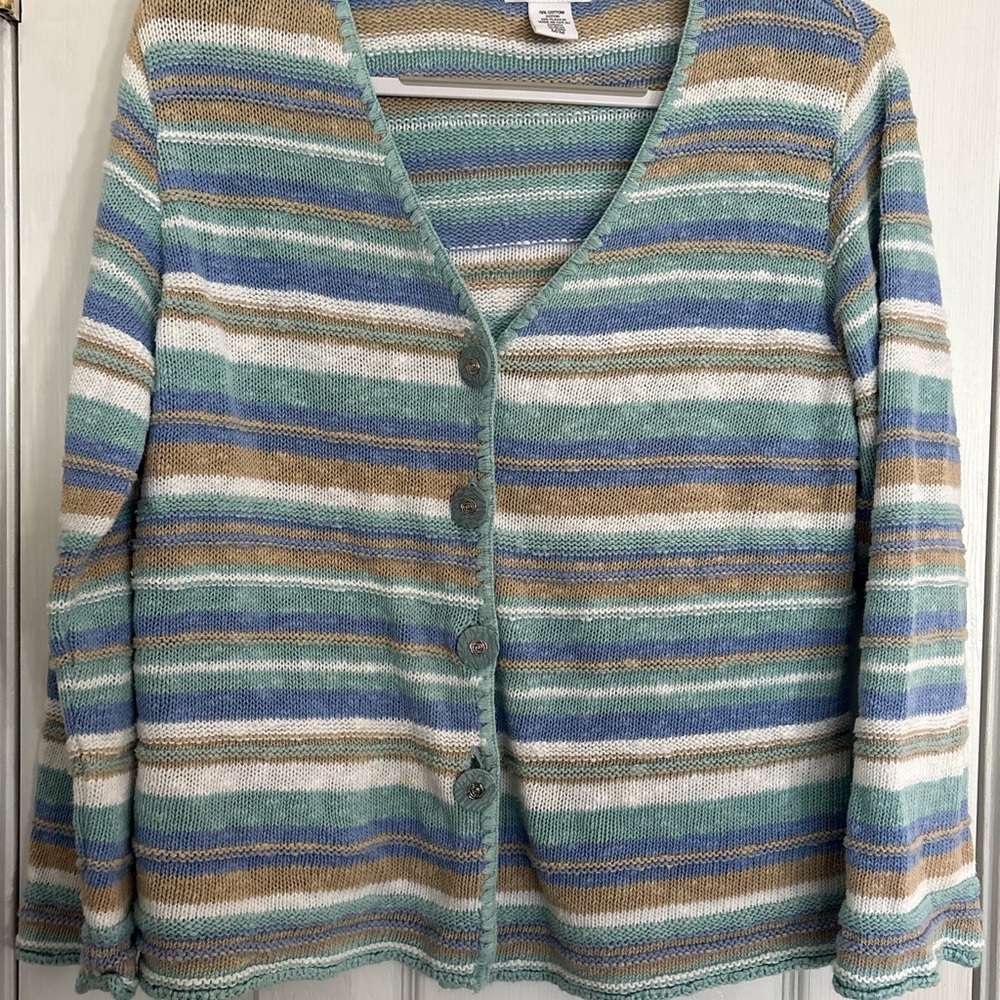 Parkhurst Multicolor Striped Cardigan